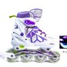 Роликовые коньки Scale Sport SC-601А бело-фиолетовые
