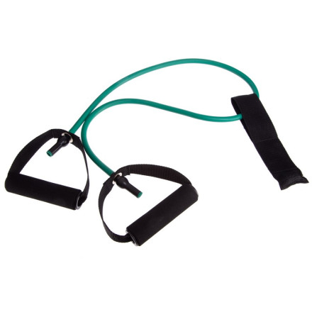 Еспандер трубчастий з ручками з фіксатором дверей SP-Sport FI-2659-G навантаження-7кг довжина-120см зелений