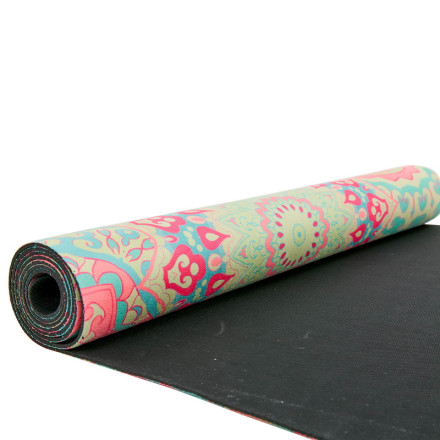 Замшевий Килимок для йоги Record FI-5662-47 блакитний-помаранчевий