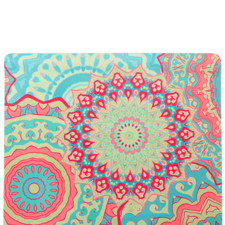 Замшевий Килимок для йоги Record FI-5662-47 блакитний-помаранчевий