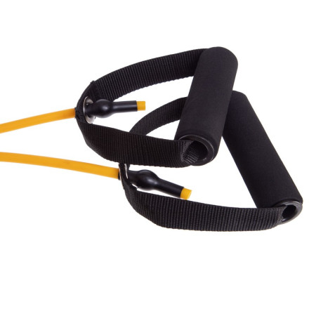 Еспандер трубчастий з ручками з фіксатором дверей SP-Sport FI-2659-Y навантаження-2кг довжина-120см жовтий