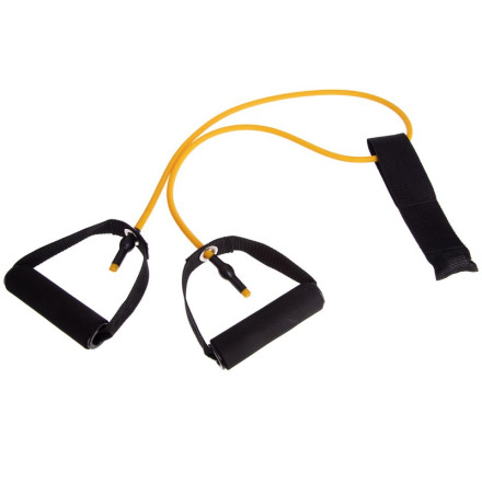 Еспандер трубчастий з ручками з фіксатором дверей SP-Sport FI-2659-Y навантаження-2кг довжина-120см жовтий