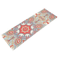 Замшевий Килимок для йоги Record FI-5662-46 червоний-сірий