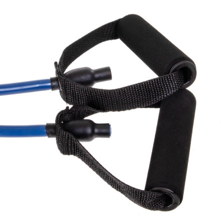 Еспандер трубчастий з ручками з фіксатором дверей Zelart ET-101 MEDIUM довжина-120см чорний