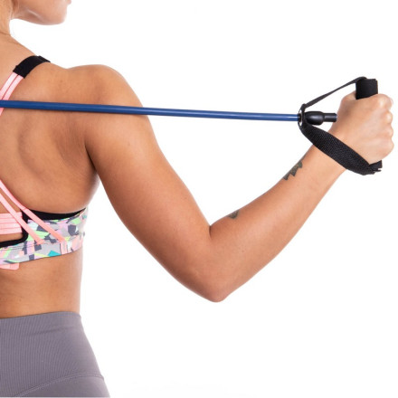 Еспандер трубчастий з ручками з фіксатором дверей Zelart ET-101 MEDIUM довжина-120см чорний