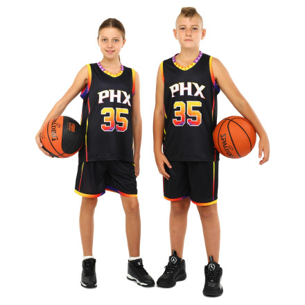 Форма баскетбольная подростковая NB-Sport NBA PHOENIX SUNS DURANT 35 BA-3836