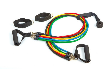 Эспандер Power Bands многофункциональный 5 жгутов FI-5955
