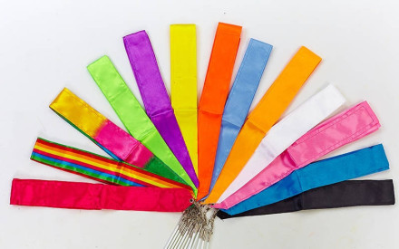 Стрічка гімнастична C-3248 кольори в асортименті 