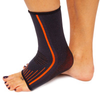 Бандаж на гомілковостоп еластичний EXTREME 714CA розмір L-XL 1шт чорний-червоний