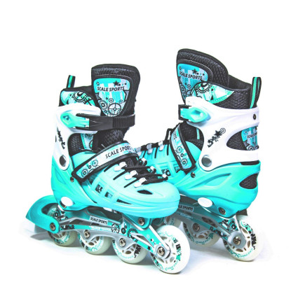 Роликовые коньки Scale Sport SC04 мятный
