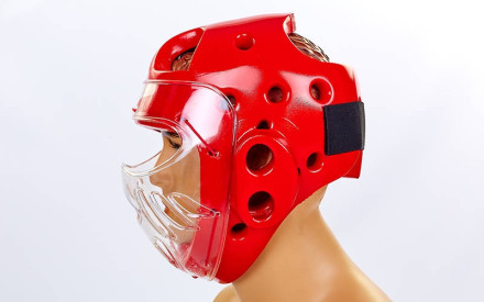  Шолом для тхеквондо із пластиковою маскою BO-5490-R DAEDO 