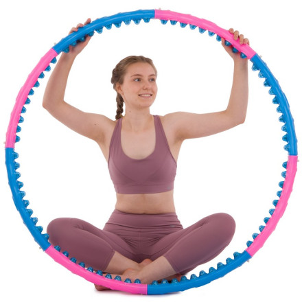 Обруч масажний Хула Хуп Hula Hoop DOUBLE GRACE MAGNETIC JS-6008 8 секцій