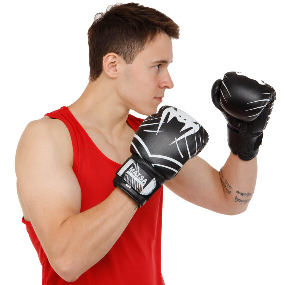 Боксерські рукавиці MATSA ЮНІОР MA-0033 чорний