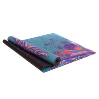 Замшевий Килимок для йоги Record FI-5662-53 зелений