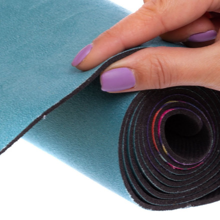 Замшевий Килимок для йоги Record FI-5662-53 зелений