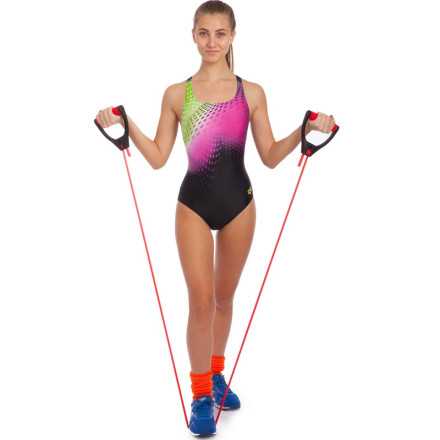 Еспандер трубчастий з ручками регульований PRO-SUPRA FI-1901 150см червоний