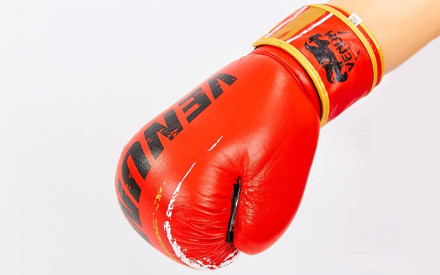 Рукавички боксерські шкіряні VENUM MA-6749-R червоний