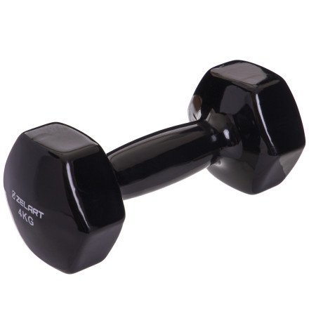 Гантелі для фітнесу з вініловим покриттям Zelart Beauty (2x4кг) TA-5225-4