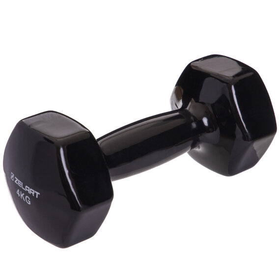 Гантели для фитнеса с виниловым покрытием Zelart Beauty (2x4кг) TA-5225-4