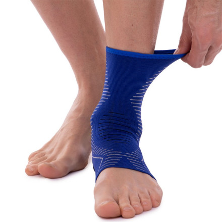 Бандаж на гомілковостоп еластичний SIBOTE ST-7024 розмір 1шт синій