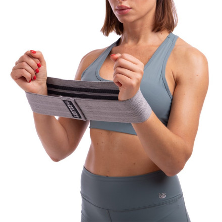 Гумка для фітнесу RESISTANCE LOOP ZELART FI-7200-BL M сірий-чорний