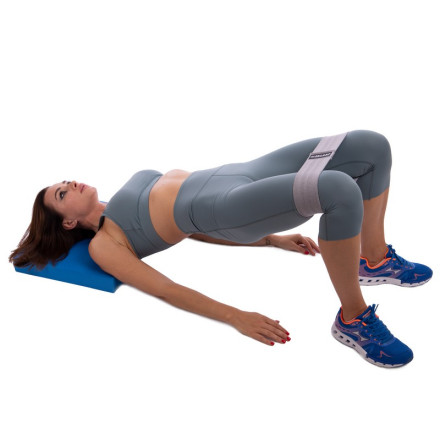 Гумка для фітнесу RESISTANCE LOOP ZELART FI-7200-BL M сірий-чорний