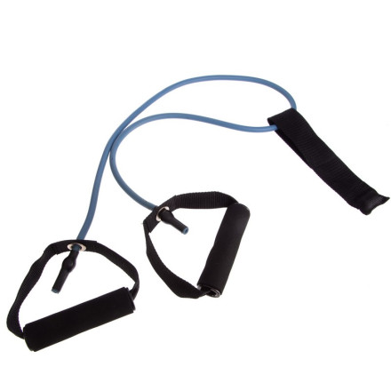 Еспандер трубчастий з ручками з фіксатором дверей SP-Sport FI-2659-B навантаження-2,7кг довжина-120см синій