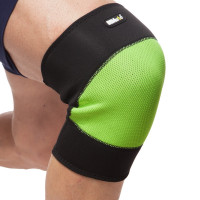 Наколінник бандаж еластичний неопреновий MUTE 9087 1шт чорний-салатовий