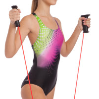 Еспандер трубчастий з ручками регульований PRO-SUPRA FI-1801 160см червоний