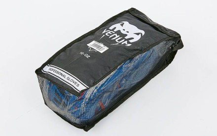 Рукавички шкіряні боксерські VENUM MA-6749-B синій