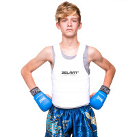 Захист корпусу (жилет) для карате Zelart BO-0399 S-XL білий Код BO-0399 Захист корпусу (жилет) для карате Zelart BO-0399 S-XL білий Код BO-0399