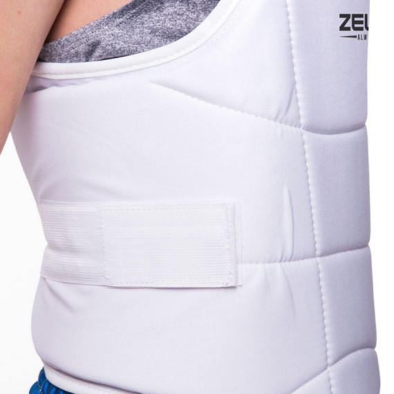 Захист корпусу (жилет) для карате Zelart BO-0399 S-XL білий Код BO-0399