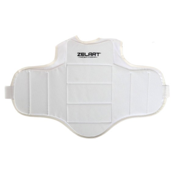 Захист корпусу (жилет) для карате Zelart BO-0399 S-XL білий Код BO-0399
