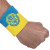 Напульсник спортивний махровий Україна Ukraine BC-4061 2шт жовтий-блакитний