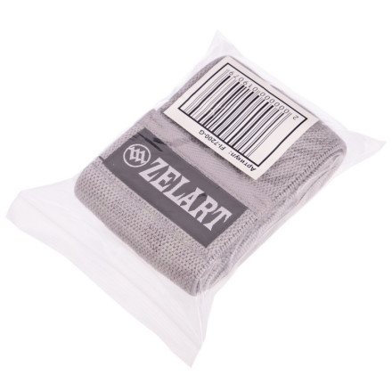 Гумка для фітнесу RESISTANCE LOOP ZELART FI-7200-GS сірий-чорний-салатовий