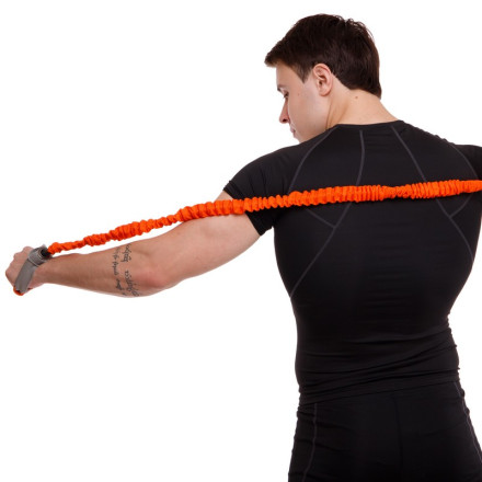 Еспандер трубчастий з ручками в захисному рукаві Zelart FI-7829-EL навантаження дуже низьке