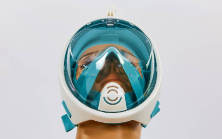 Маска для снорклінгу з диханням через ніс Free Breath M2068G-BR