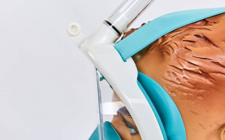 Маска для снорклінгу з диханням через ніс Free Breath M2068G-BR