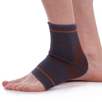 Бандаж на гомілковостоп еластичний SIBOTE ST-947 1шт чорний помаранчевий