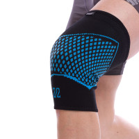 Наколінник еластичний бандаж SP-Sport SYK-1800 1шт чорний-синій