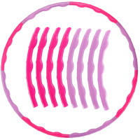 Обруч складаний Хула Хуп Hula Hoop SP-Sport BARBIE FI-5948 8 секцій