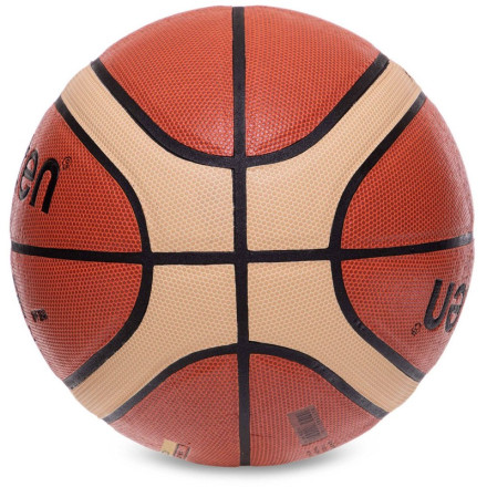 М&#39;яч баскетбольний PU №7 MOL GG7X BA-4960 коричневий-жовтий