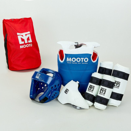 Набір екіпіровки для тхеквондо дитячий Mooto BO-0509-B