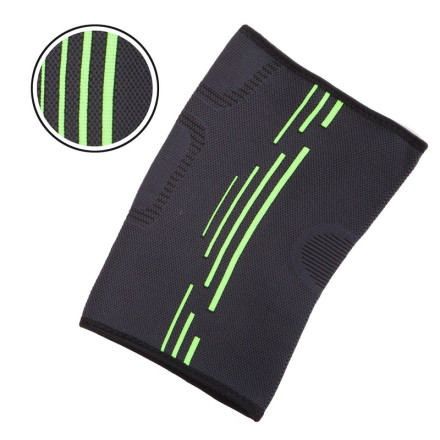 Наколінник бандаж еластичний SP-Sport ST-1010 1шт сірий-салатовий