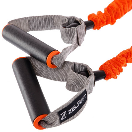 Еспандер трубчастий з ручками в захисному рукаві Zelart FI-7829-H