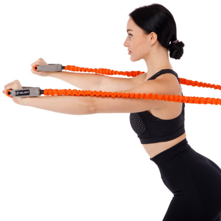 Еспандер трубчастий з ручками в захисному рукаві Zelart FI-7829-H