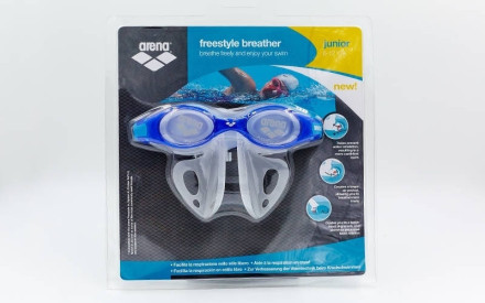 Окуляри для плавання дитячі з розсікачем Arena AR-1E053 FS BREATHER KIT JR 