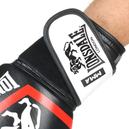 Перчатки боксерские кожаные LONSDALE VL-8340-BKW