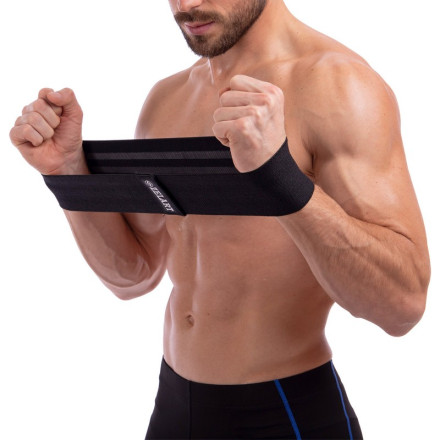 Гумка для фітнесу RESISTANCE LOOP ZELART FI-7200-BK L чорний-сірий