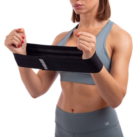 Гумка для фітнесу RESISTANCE LOOP ZELART FI-7200-BK L чорний-сірий